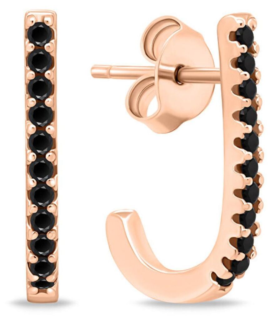 Original bronze earrings with zircons EA618RBC