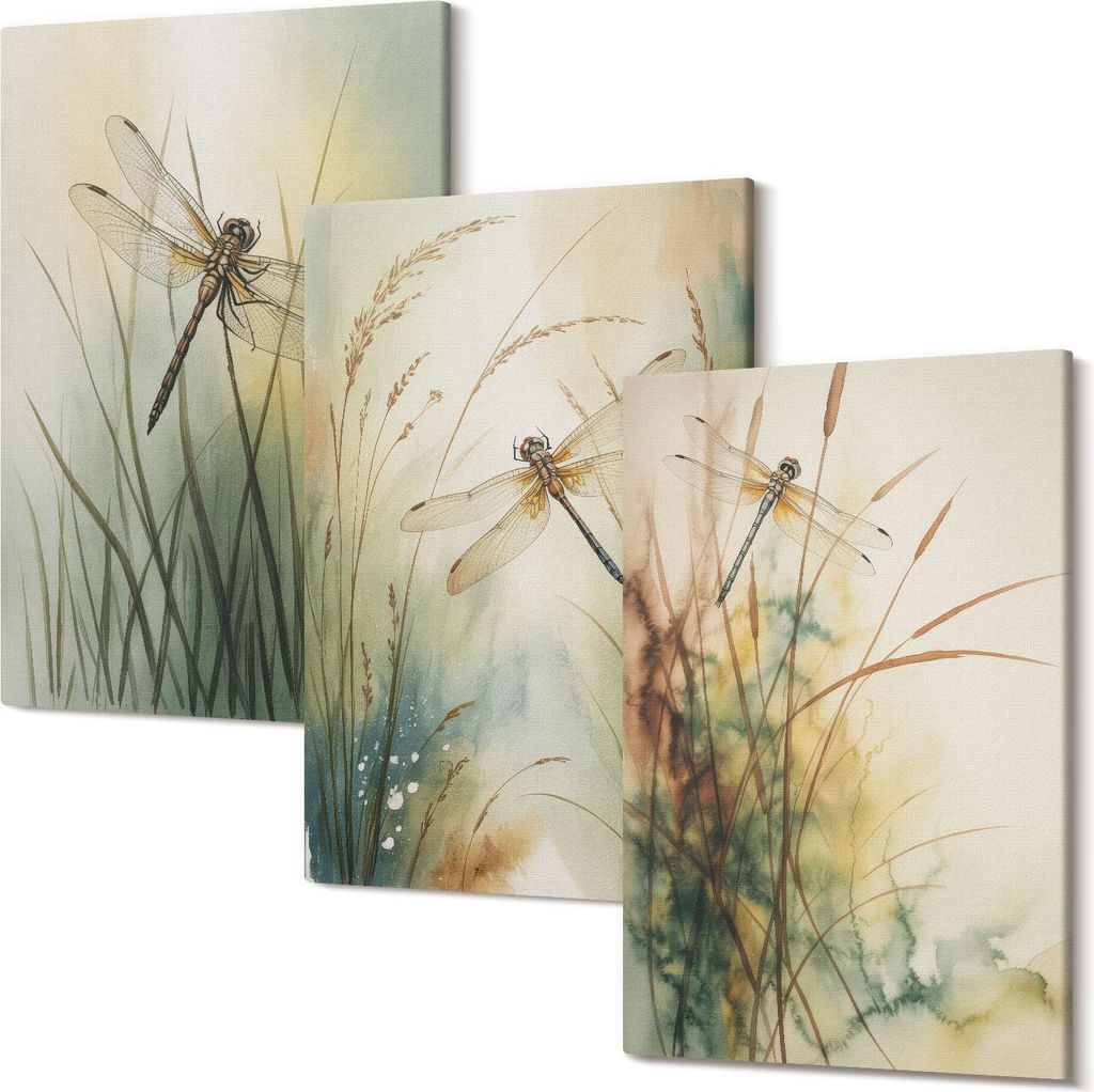 Wandbild – Leinwandbild – Leinwandbilder – Polycanvas – Kunstdruck – Modern – Panorama – Mehrteilig – 3-Teilig Set – Hochwertig ...