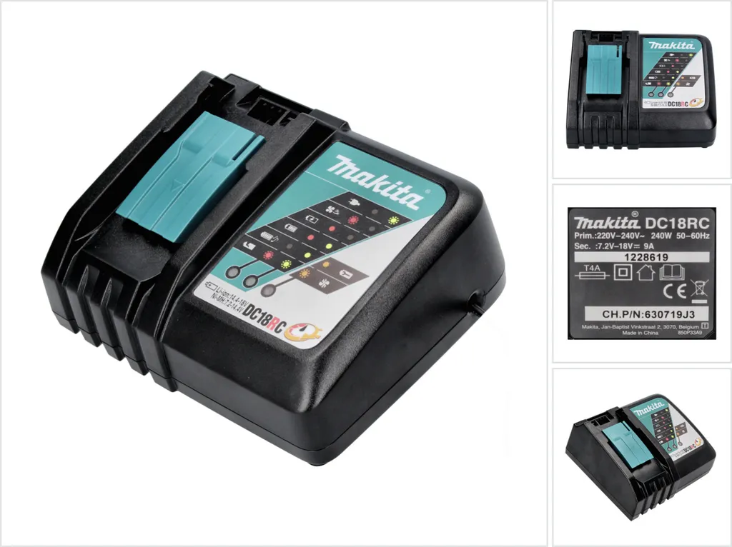 Caricabatterie Makita DC18RC 18V Rapido | Ricambio Originale LXT