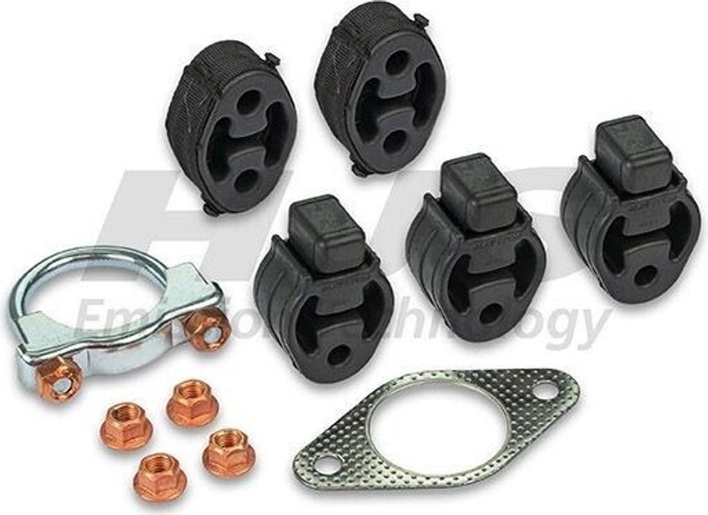 HJS 82 15 6609 Montagesatz Auspuffanlage Abgasanlage für FORD FOCUS (DAW, DBW) FOCUS Kombi (DNW) FOCUS Stufenheck (DFW)