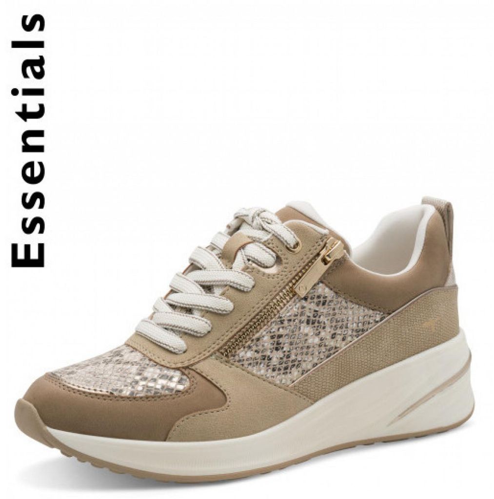 Tamaris schnürer Sneaker beige in Gr. 37