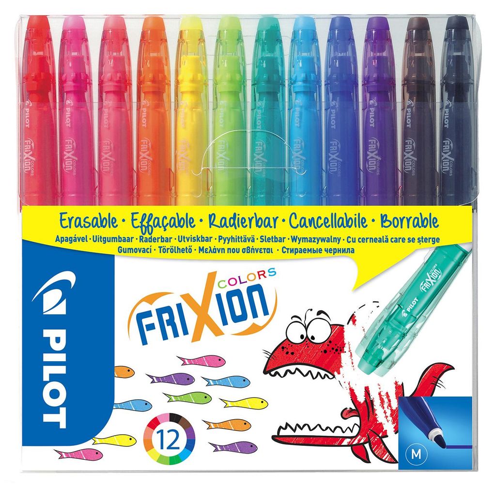 Pilot FriXion Colors stylo-feutre Moyen Noir, Bleu, Cyan, Image du produit 