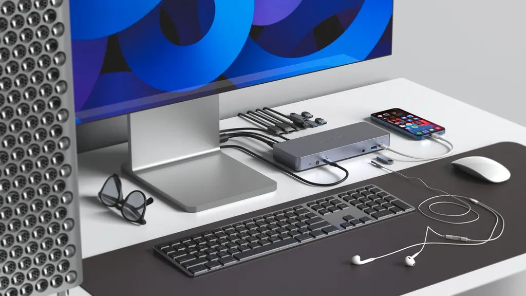 Hub USB-C multiport HyperDrive 14-en-1 Argent pour double écran 4K