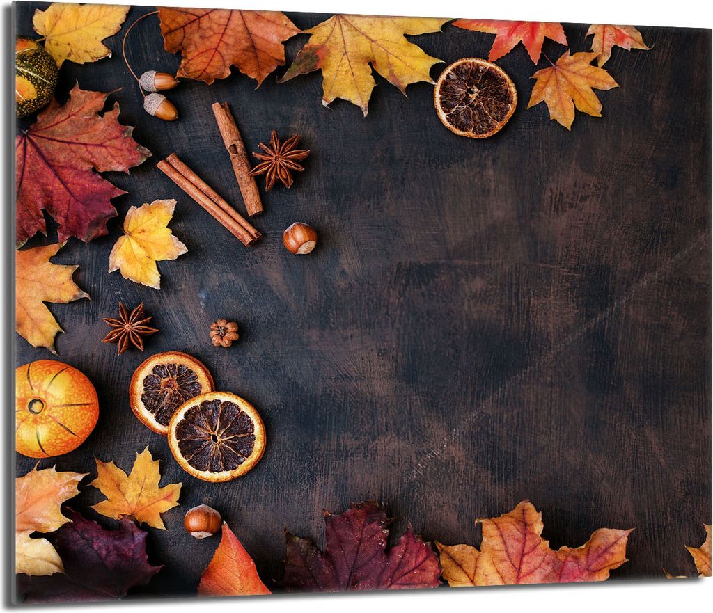 Glas-Herdplattenschutz 60x52 Blätter