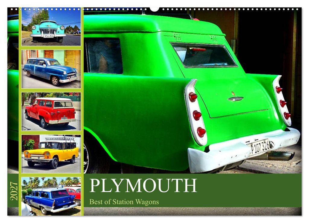 PLYMOUTH - Best of Station Wagons (Wandkalender 2027 DIN A2 quer), CALVENDO Monatskalender