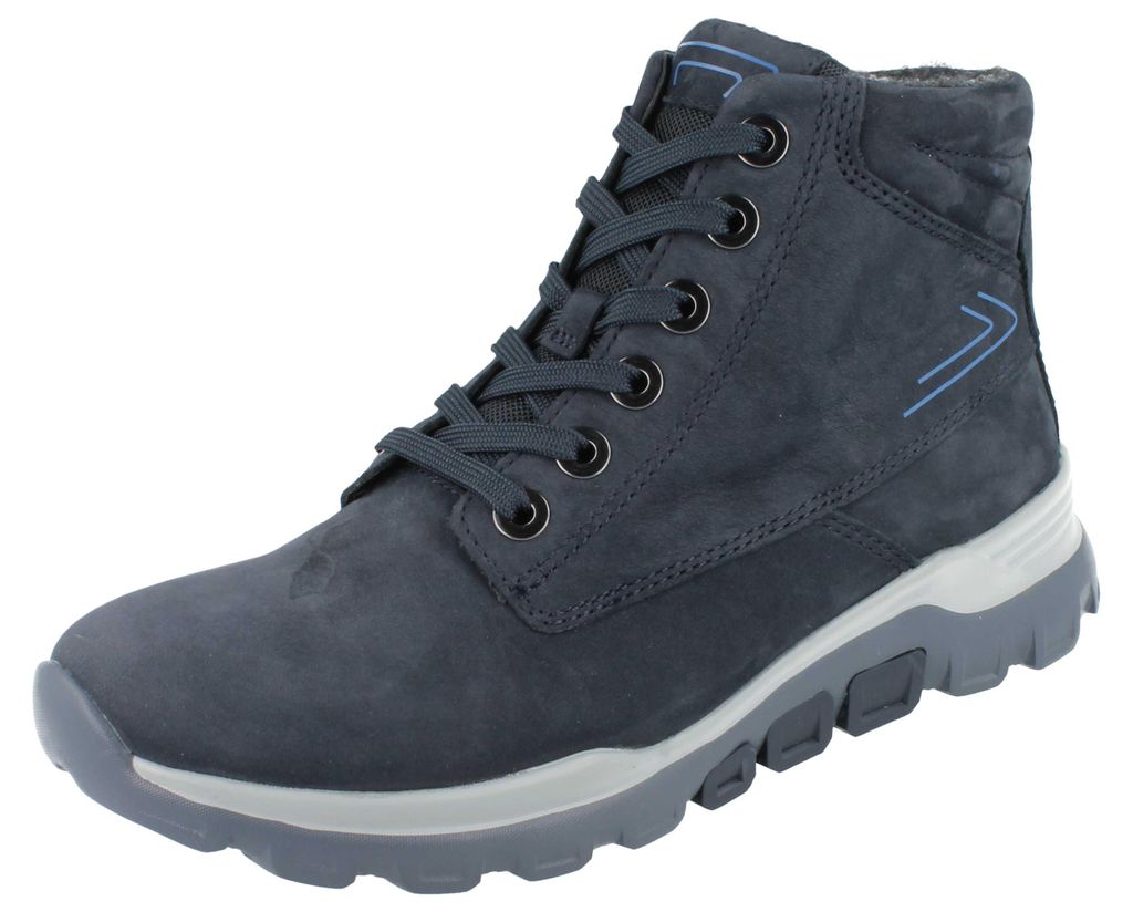GABOR Rollingsoft Damen Stiefelette dunkelblau Nubukleder - Produktbild 