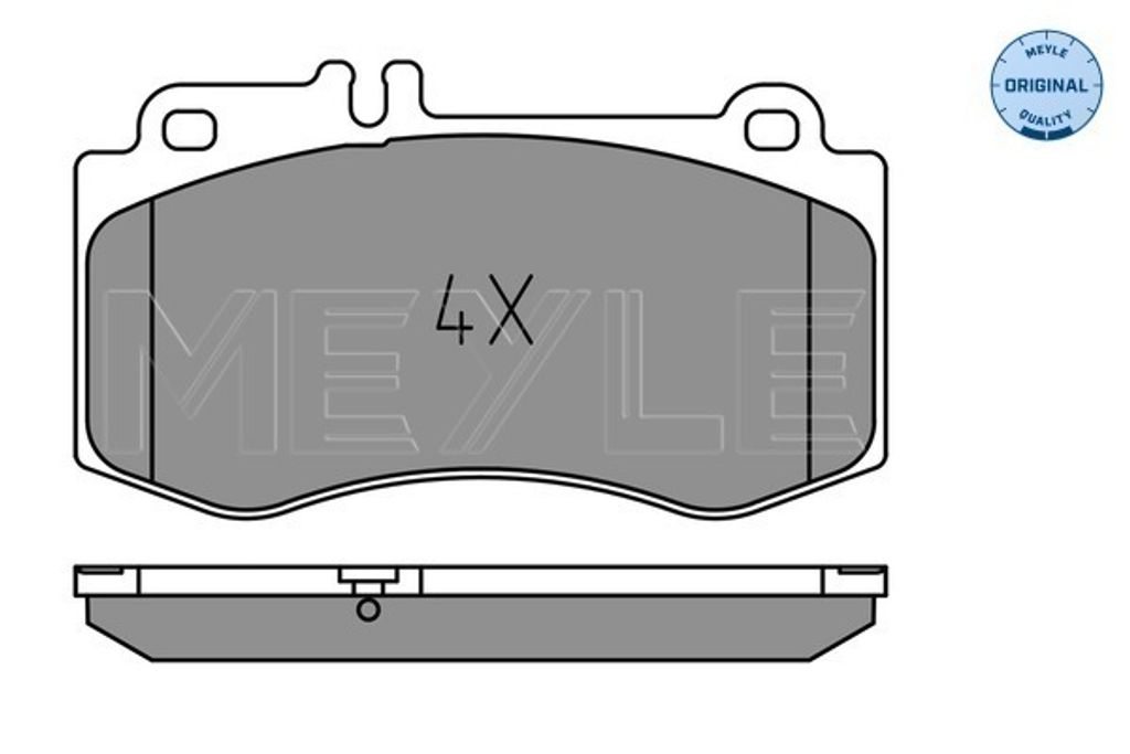 MEYLE 025 249 7618 Bremsbeläge Vorne passend für MERCEDES-BENZ E-Klasse Limousine (W212) E-Klasse T-modell (S212) CLS (C218) CLS Shooting Brake (...