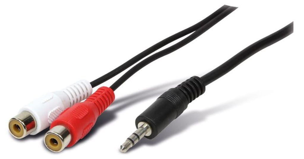 S-IMPULS Audio-Adapterkabel Klinke auf Cinch, 0,2 m Produktbild 