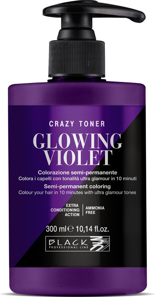 BLACK PROFESSIONAL Haarfarbe Toner Glühendes Violett 300 ml
