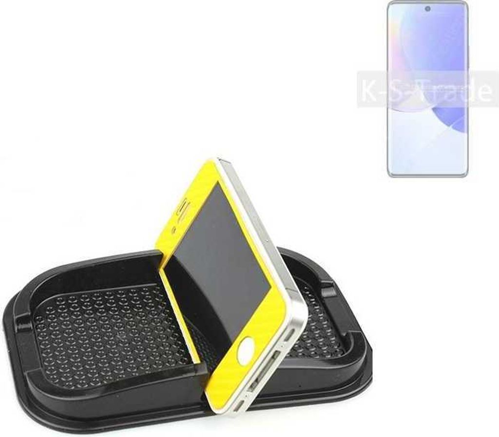 K-S-Trade Auto Anti Rutsch Matte Smartphone-Halter kompatibel mit Huawei nova 9 Haft Pad Armaturenbrett Handy-Halterung Silikon