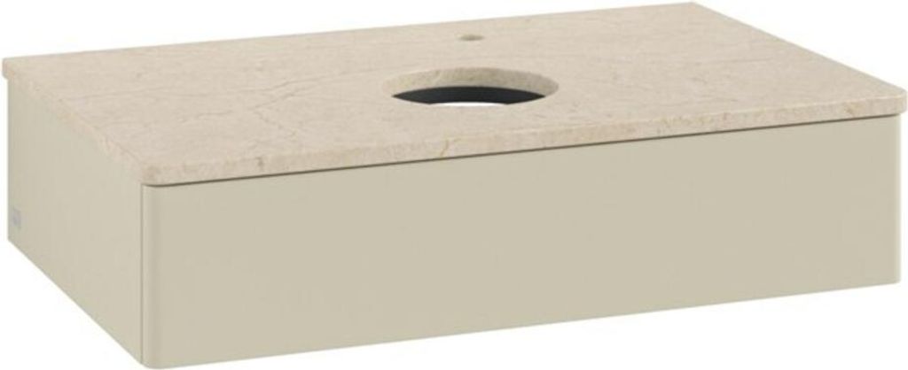 V&B Waschtischunterschrank ohne Frontstruktur -Beleuchtung Antao 80x19x50cm, HL, WBP botti., si Gr m Lac