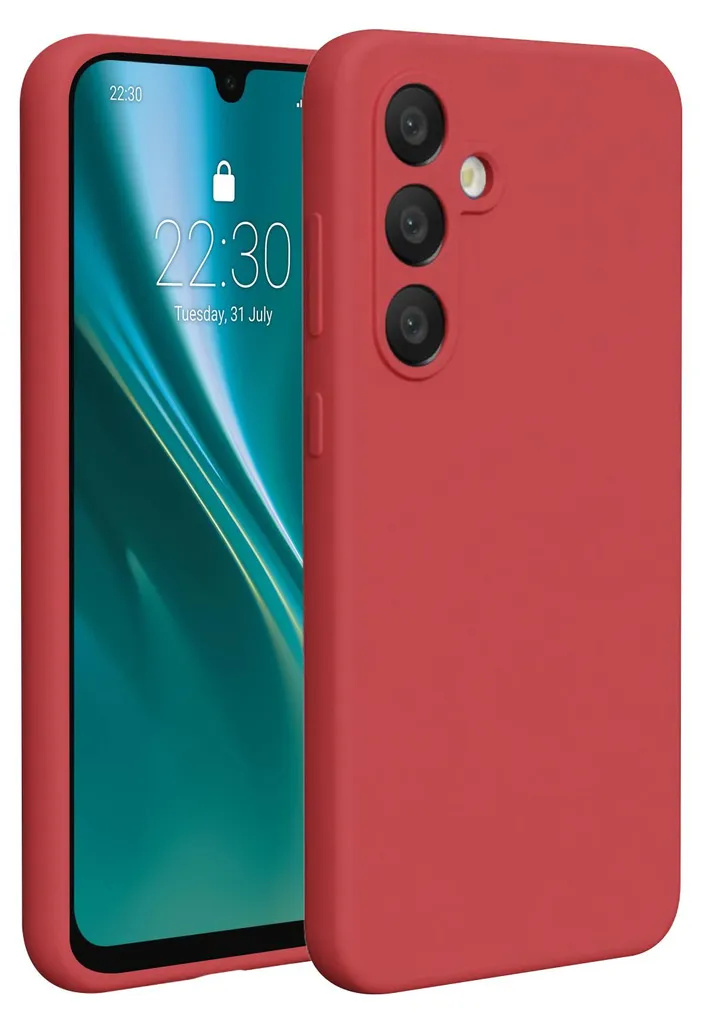 Custodia Samsung S24 FE Etteri Rosso Lampone - Stile e Protezione Soft