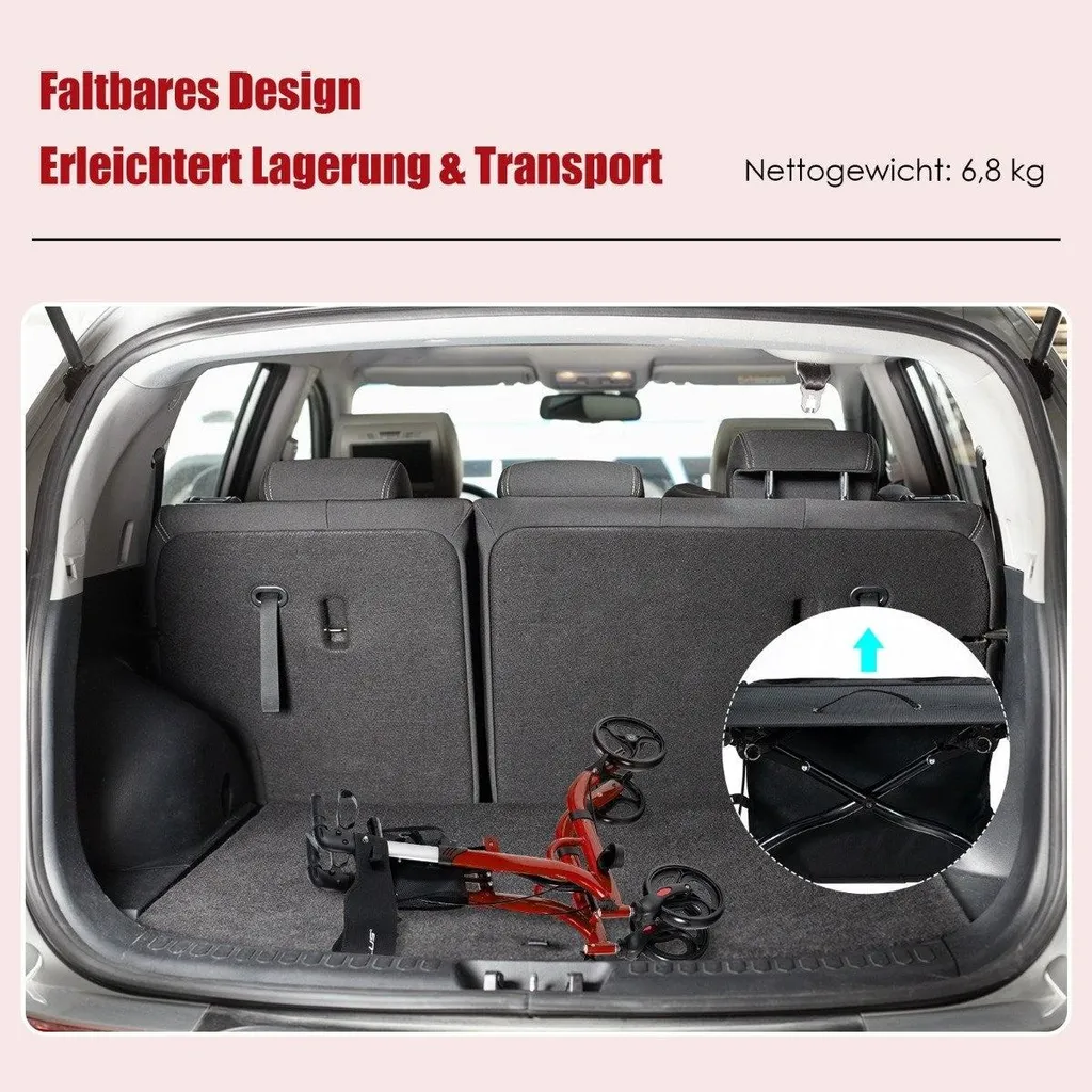 Déambulateur 2 en 1 : finie la fatigue avec ce rollator léger et stable