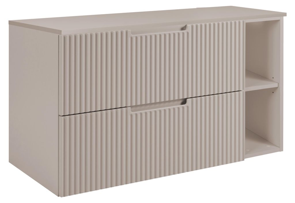 Badezimmerschrank, Kaschmir, 100 (80 + 20) x 58,6 x 46 cm