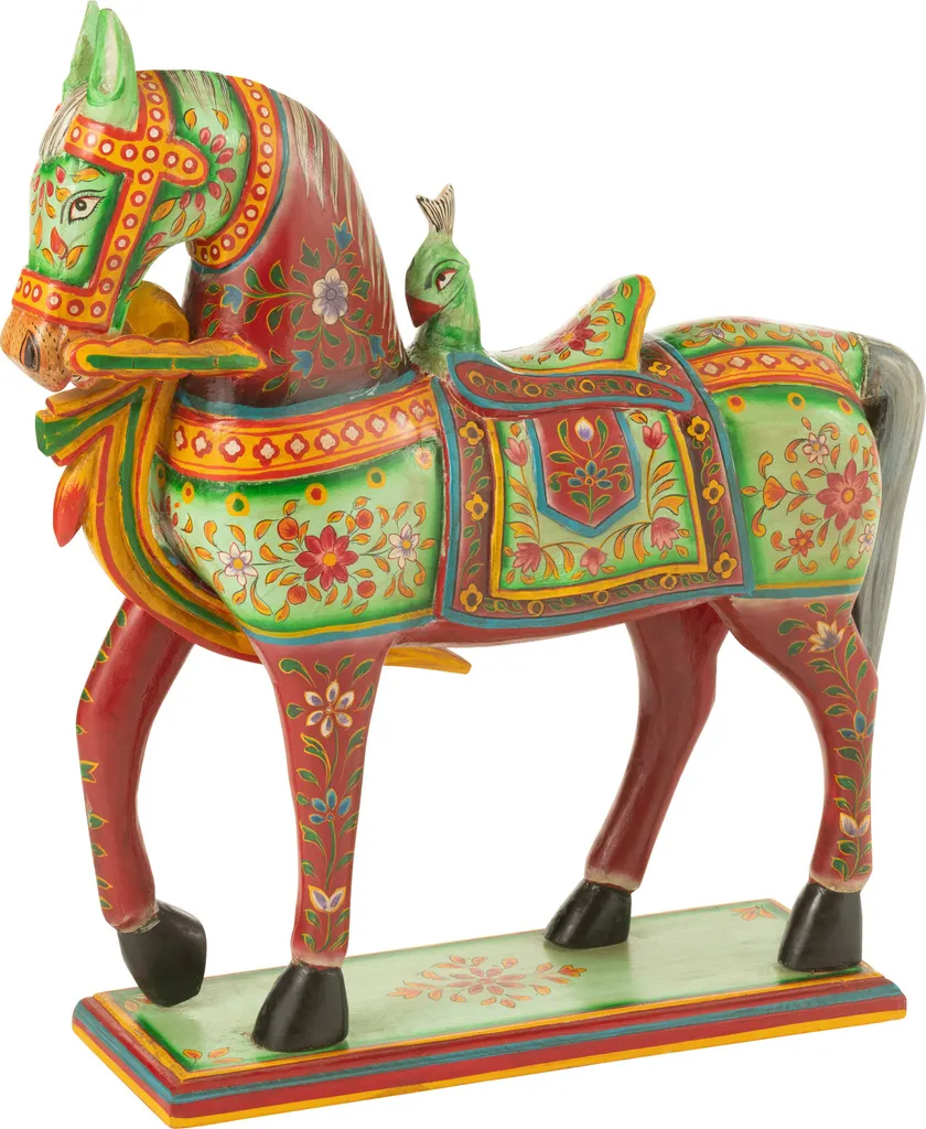 Statue de cheval pour décoration de salon style exotique chic