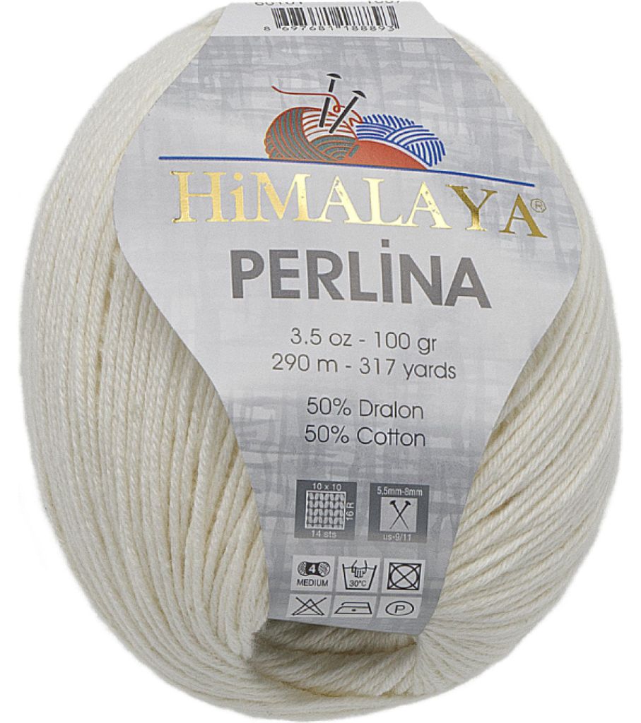 HiMALAYA PERLINA - 100g / 290 m - Biały Zdjęcie produktu 