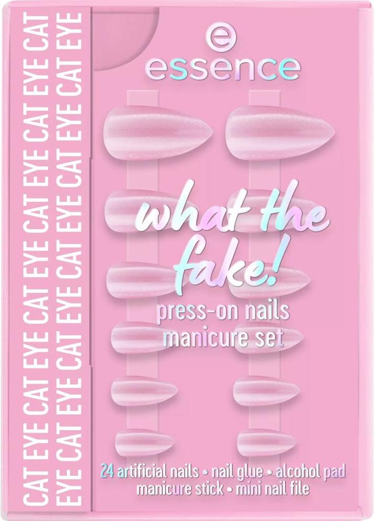 Essence - What the Fake! Press-On Nägel Maniküre-Set - 02 CAT EYE