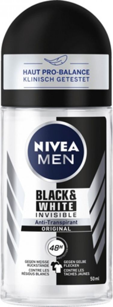 Nivea Men Anti-Transpirant Roll-on Black & White Invisible 50 ml