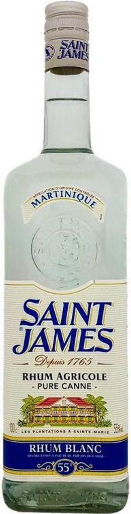 Saint James Blanc Rhum 1000ml 55% Vol.