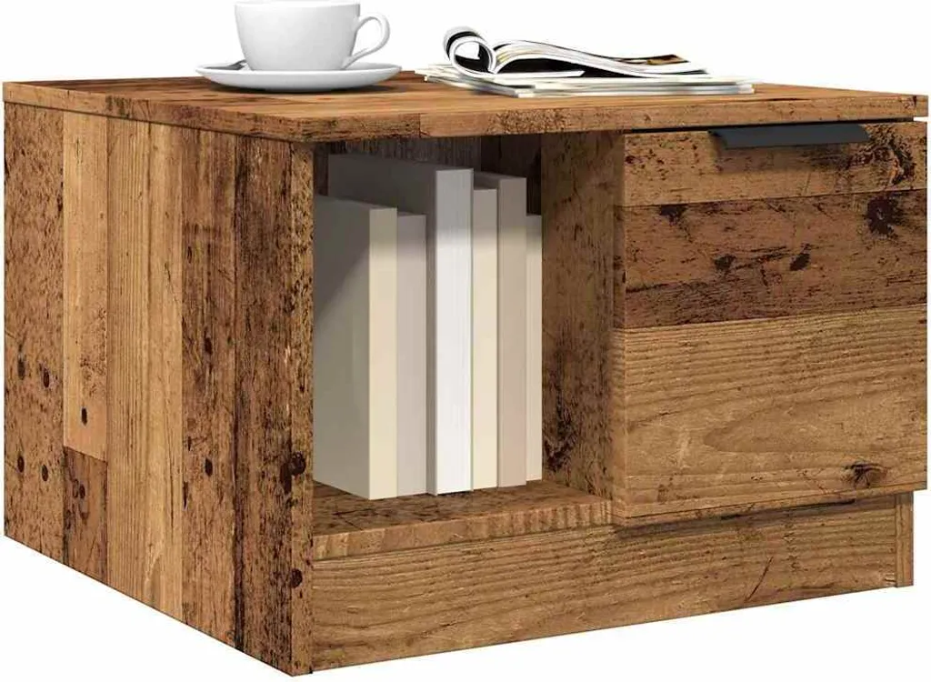 Maison Exclusive Tavolino Effetto Legno Antico 50x50 Soggiorno Rustico