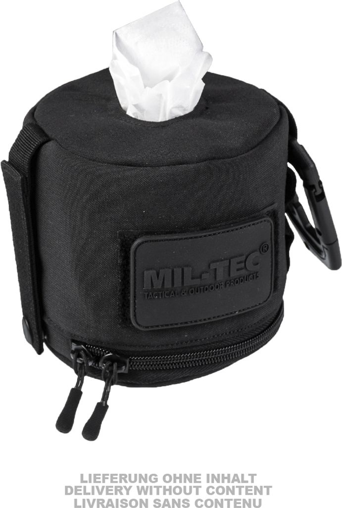 Mil-Tec Molle- Taschentuch-Behälter, schwarz