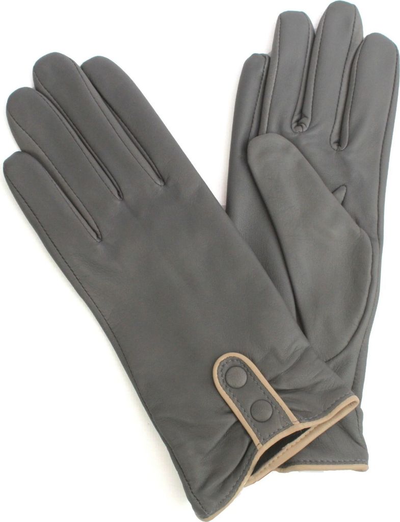 Eastern Counties Leather - Damen Winterhandschuhe "Poppy", Leder EL535 (M) (Grau/Elfenbein)