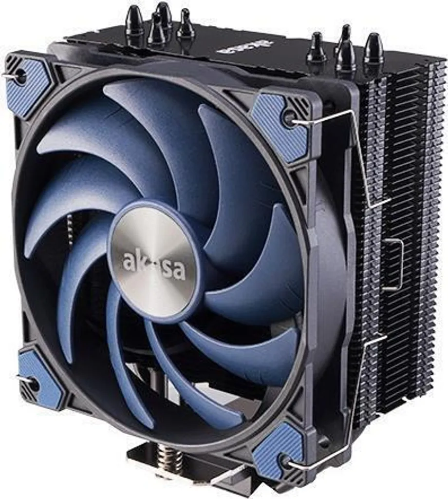 Refroidisseur CPU 56,3 cfm Akasa Alucia H4 Design Noir et Bleu