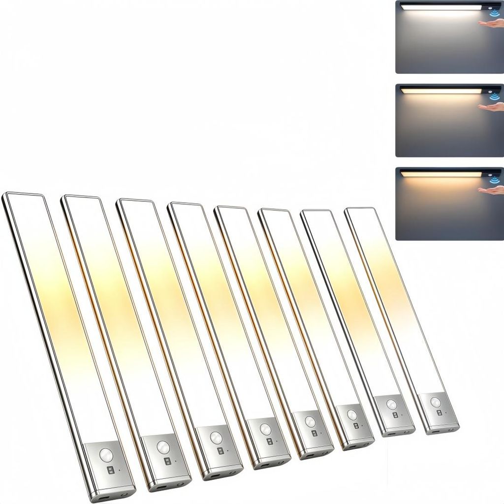 8 Stück-23cm, LED Unterbauleuchte, Schrankleuchte mit Produktbild 