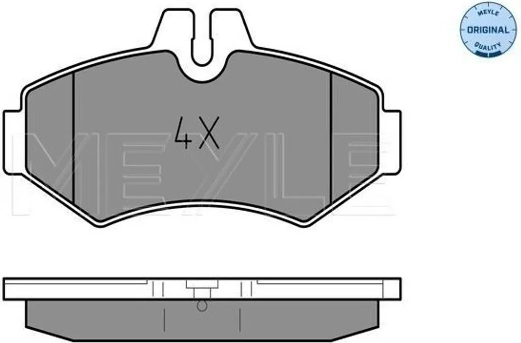 Jeu de plaquettes de frein arrière pour Sprinter W901 et W903 MEYLE