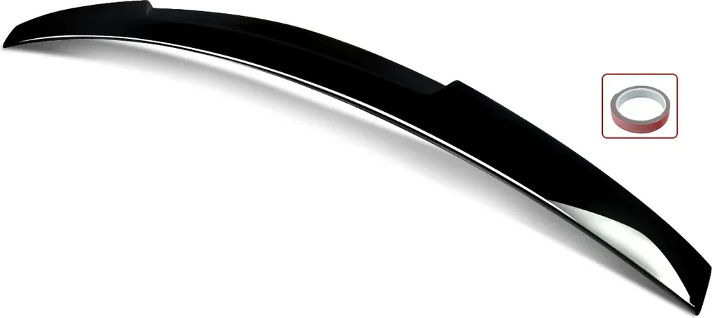 Spoiler de hayon arrière en ABS noir laqué pour look aérodynamique