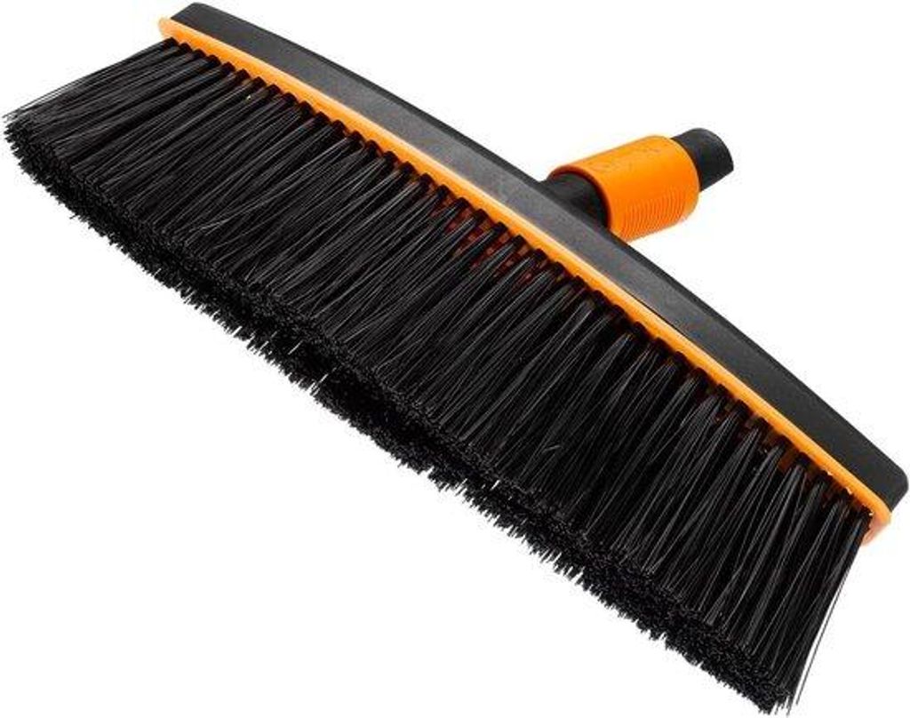 Straßenbesen ohne Stiel 38cm Kunststoff schwarz/orange