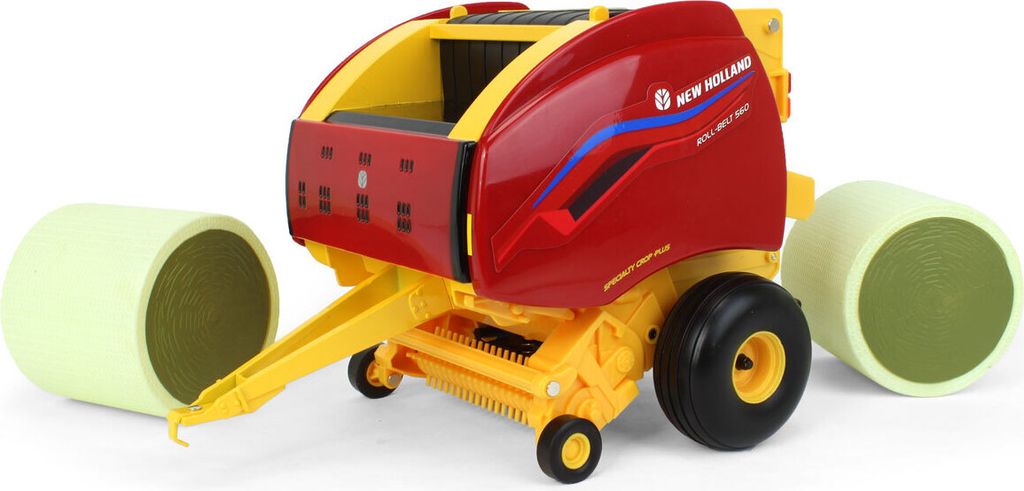 NEW HOLLAND 560 Rollband-Rundballenpresse mit Ballen, ERT13986, Maßstab1/16, ERTL
