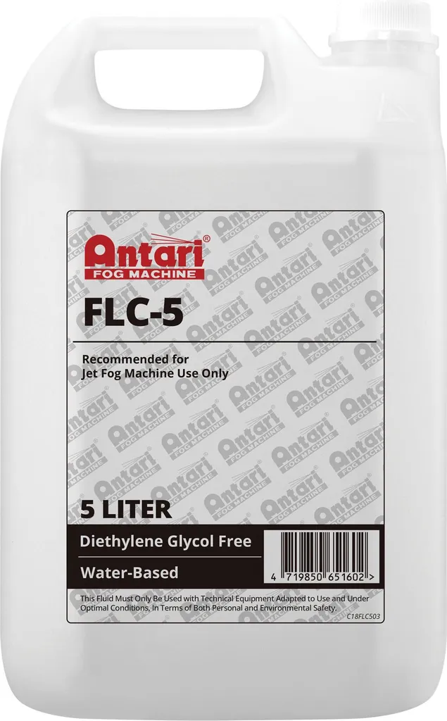 Liquide pour Machine à Fumée Antari SFD 5 Litres à Évaporation Rapide
