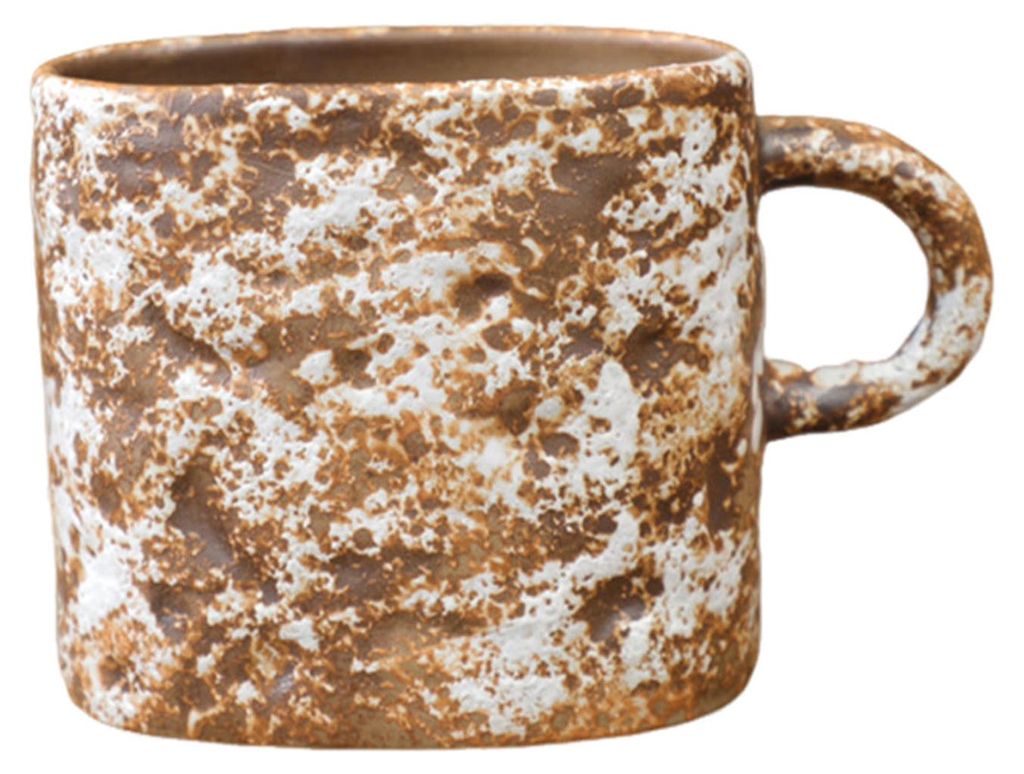 350 ml Keramikbecher, Tee- oder Kaffeetasse, spiralförmig mit Hanfseil verziert, Vintage-Stil, ideal für Büro, Haushalt oder als Geschenk. Handg...