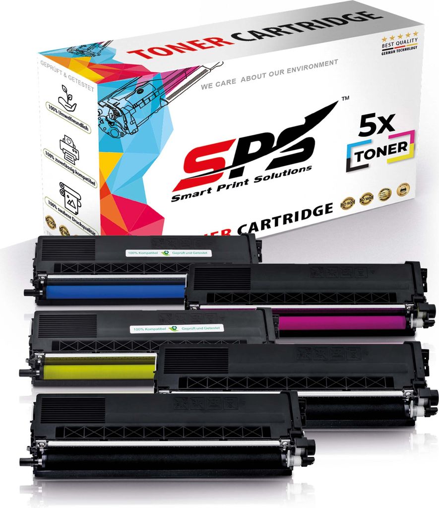 5x Toner TN-325BK TN-325C TN-325Y TN-325M kompatibel für Brother MFC-9970CDW