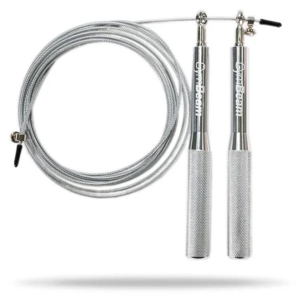 GymBeam - Metall Springseil in Silver