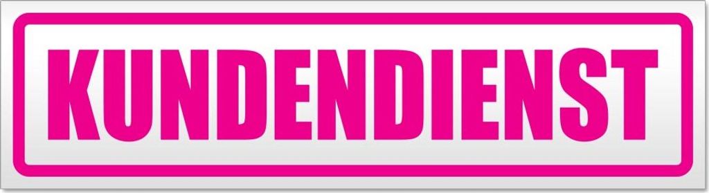 Kundendienst Magnetschild Schild magnetisch