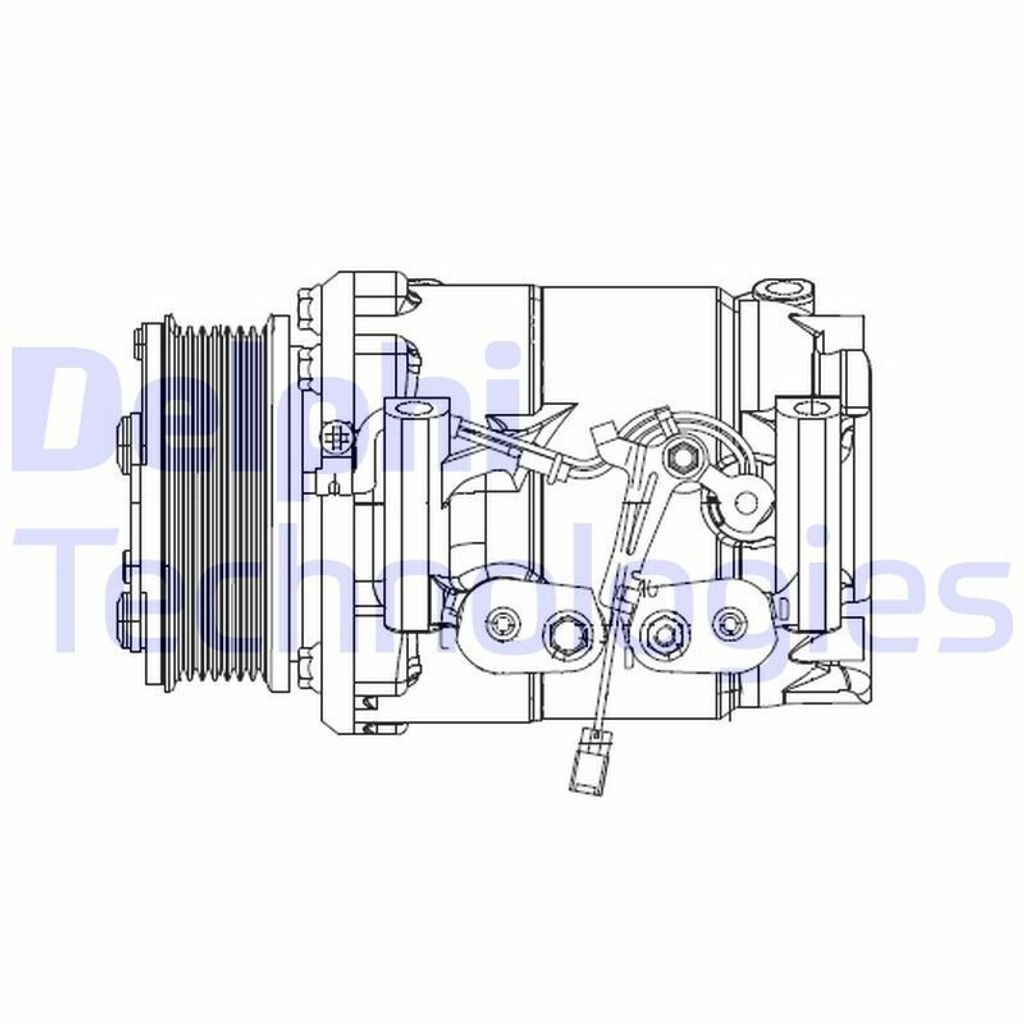 DELPHI CS20492 Scroll type Klimaanlage Klimakompressor PAG 46 für HONDA CR-V II (RD)