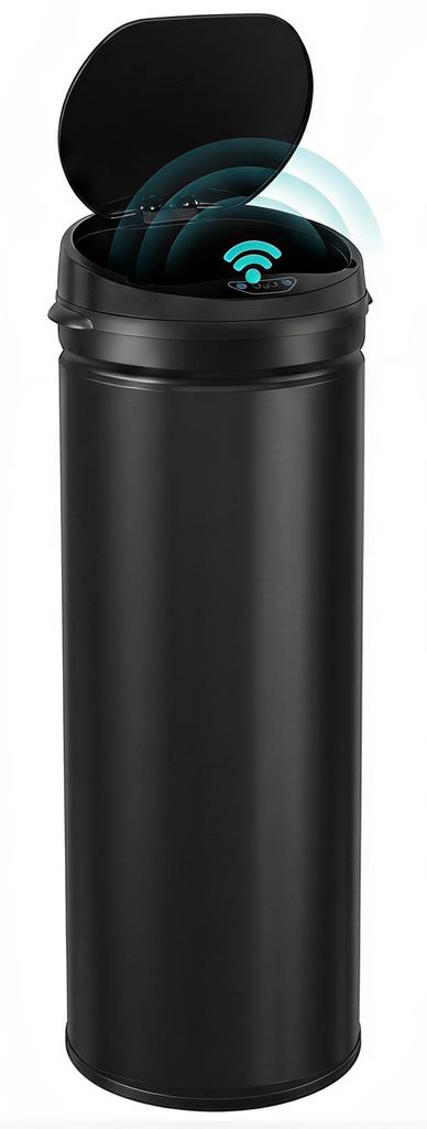 HOMCOM Vuilnisbak met sensor, 50 liter. Automatische Productafbeelding 