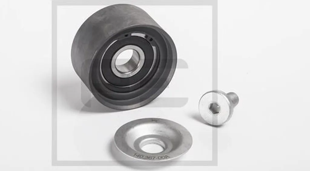 Poulie PETERS 140.367-00A robuste en acier pour courroie à nervures de camion