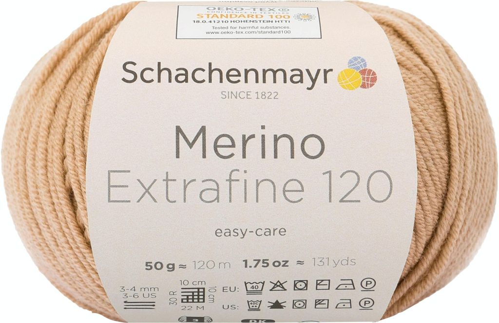 Schachenmayr Merino Extrafine 120, 50g Camel Produktbild 