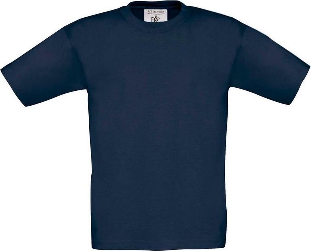 Kinder-T-Shirt, Kurzarm - B&C EXACT 150/K - light navy - Größe 7/8