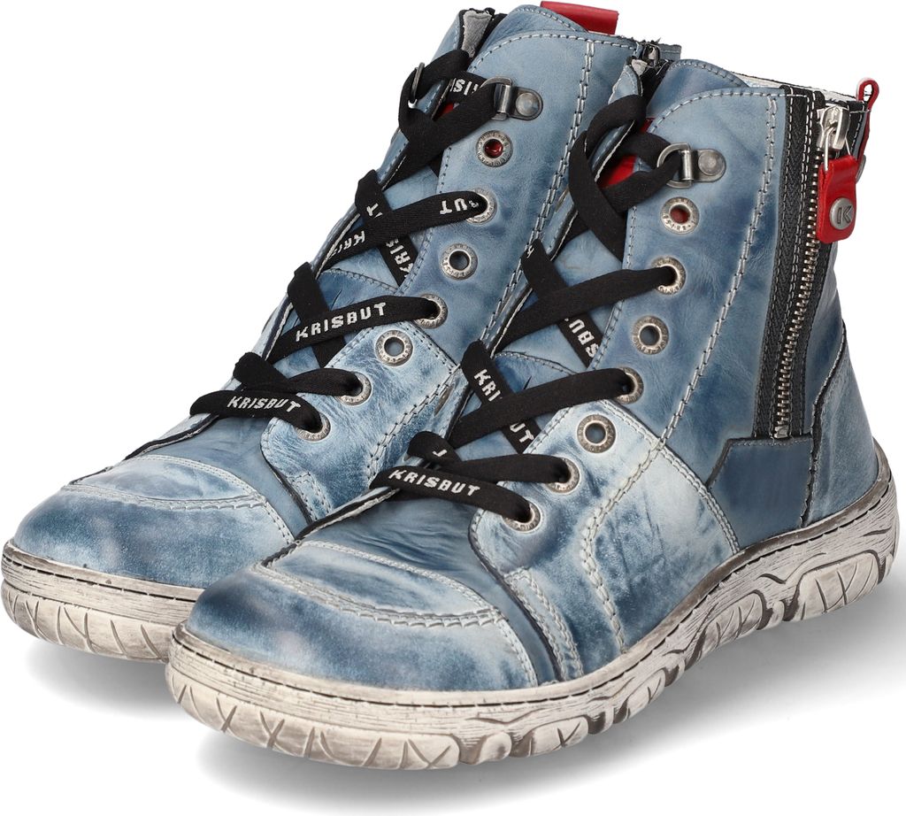 KRISBUT Komfort Stiefeletten Damen 31343437333337 Blau 39 EU