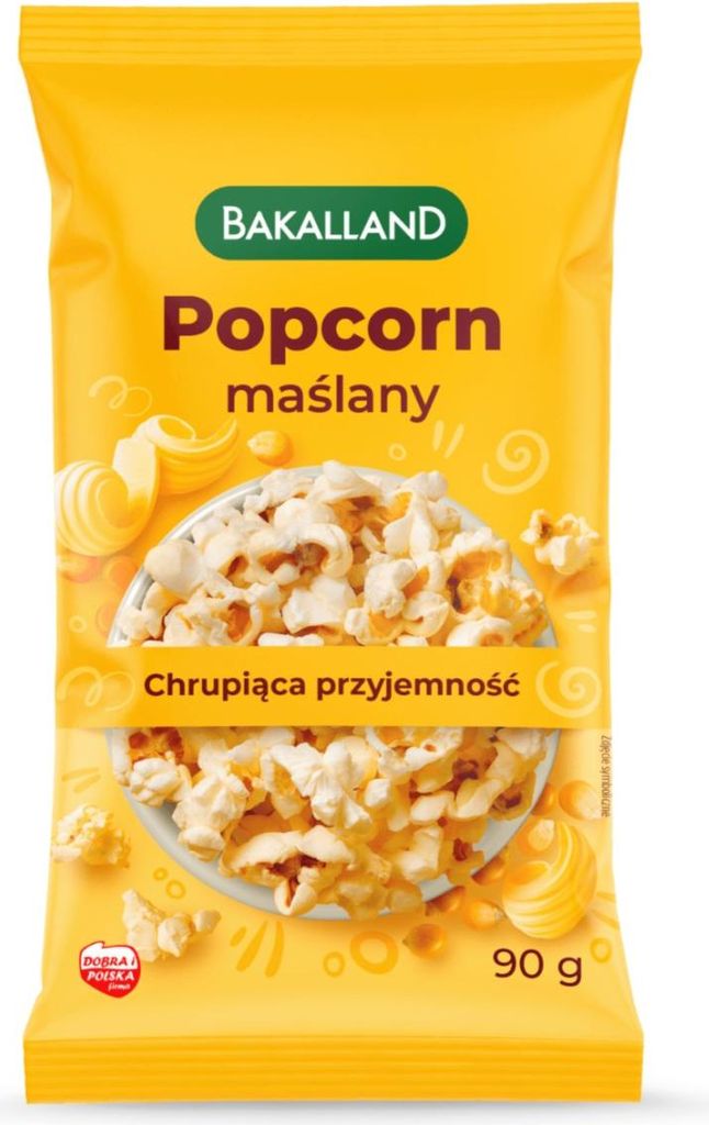 Připravený máslový popcorn 90g - Bakalland Obrázek produktu 