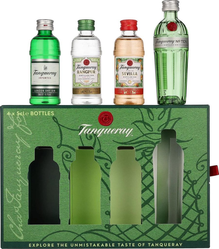 Tanqueray Gin Miniaturen Set 43,3% Vol. 4x0,05l en boîte Image du produit 