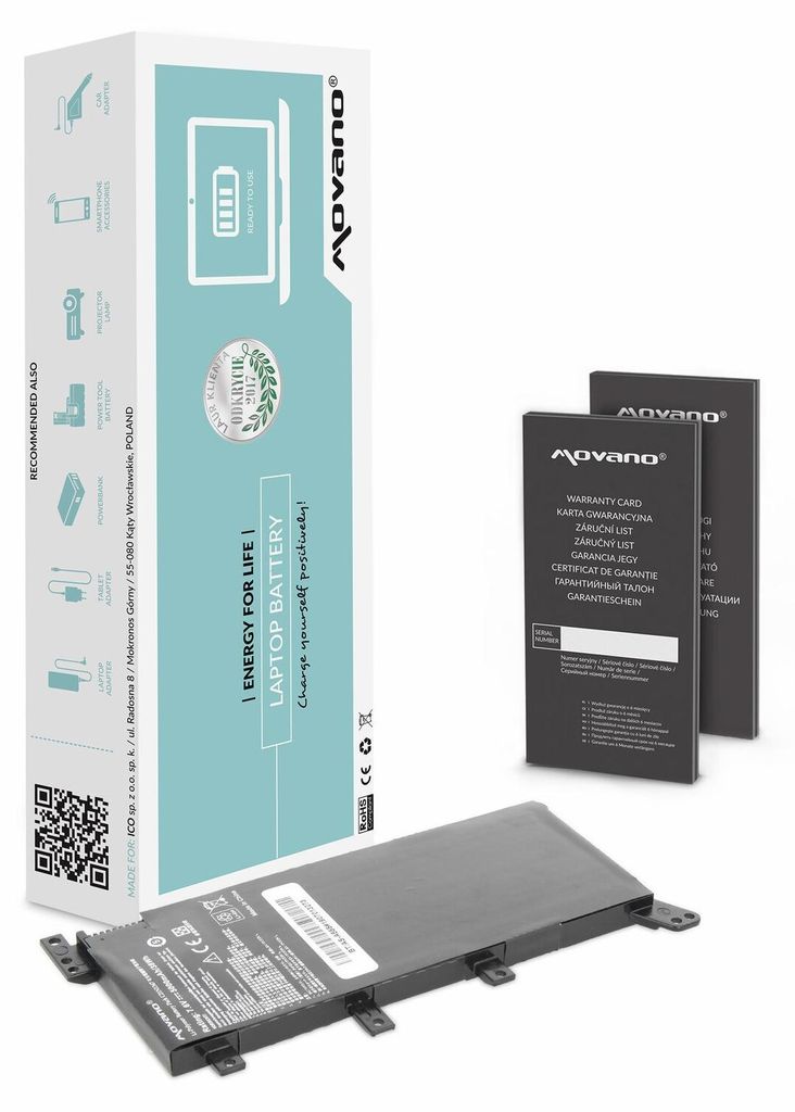 Bateria Movano Do Notebooka Asus A555, F555, K555 Zdjęcie produktu 