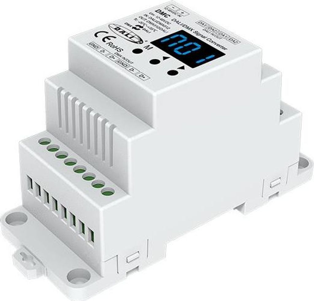 DMC DALI/DMX Signal-Konverter – 12–48 V DC, Protokollwandler für LED-Steuerung in Smart-Lighting-Systemen