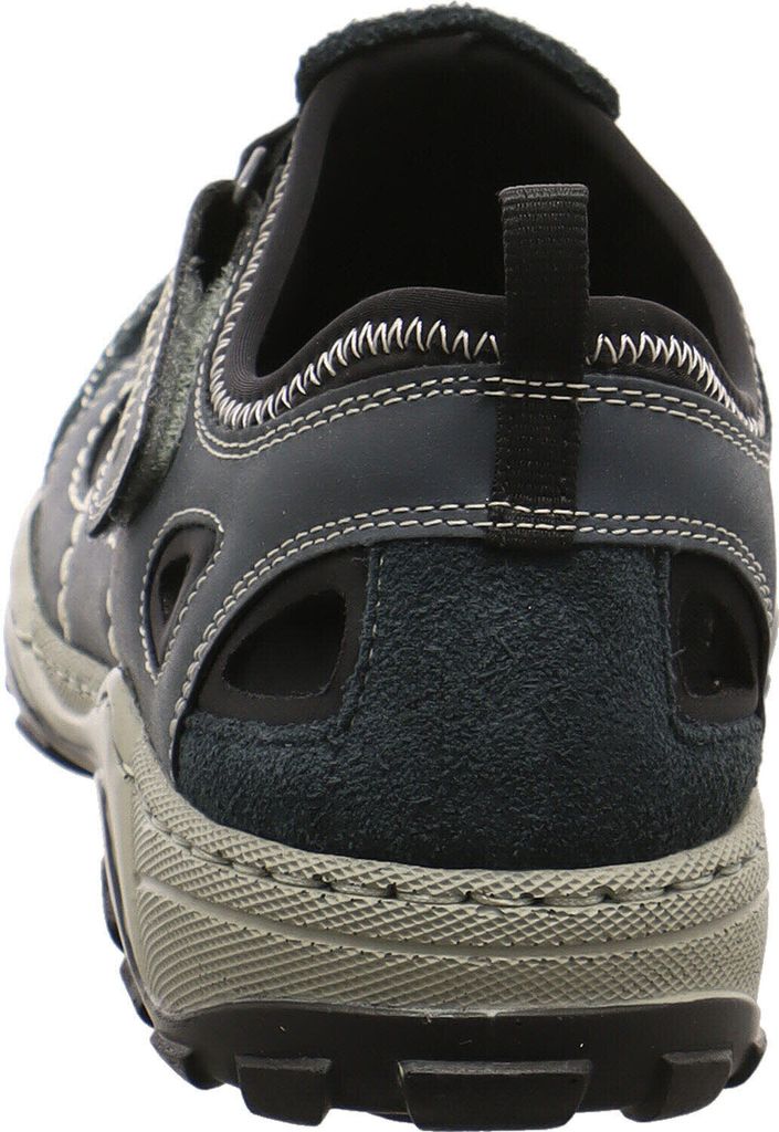 Rieker Herren Klett Halbschuh durchbrochen dunkelblau 44 Produktbild 67