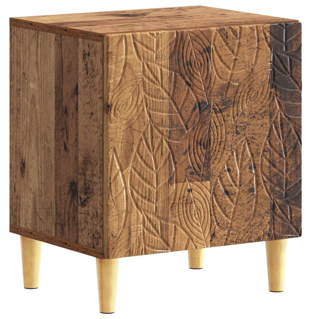 vidaXL Nachttisch Altholz 43 x 34,5 x 50 cm Holzwerkstoff