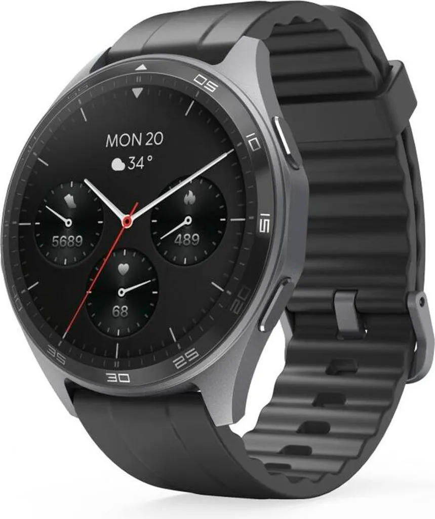 Montre connectée Hama 7010 Noir et Gris, l'assistant sport et bien-être